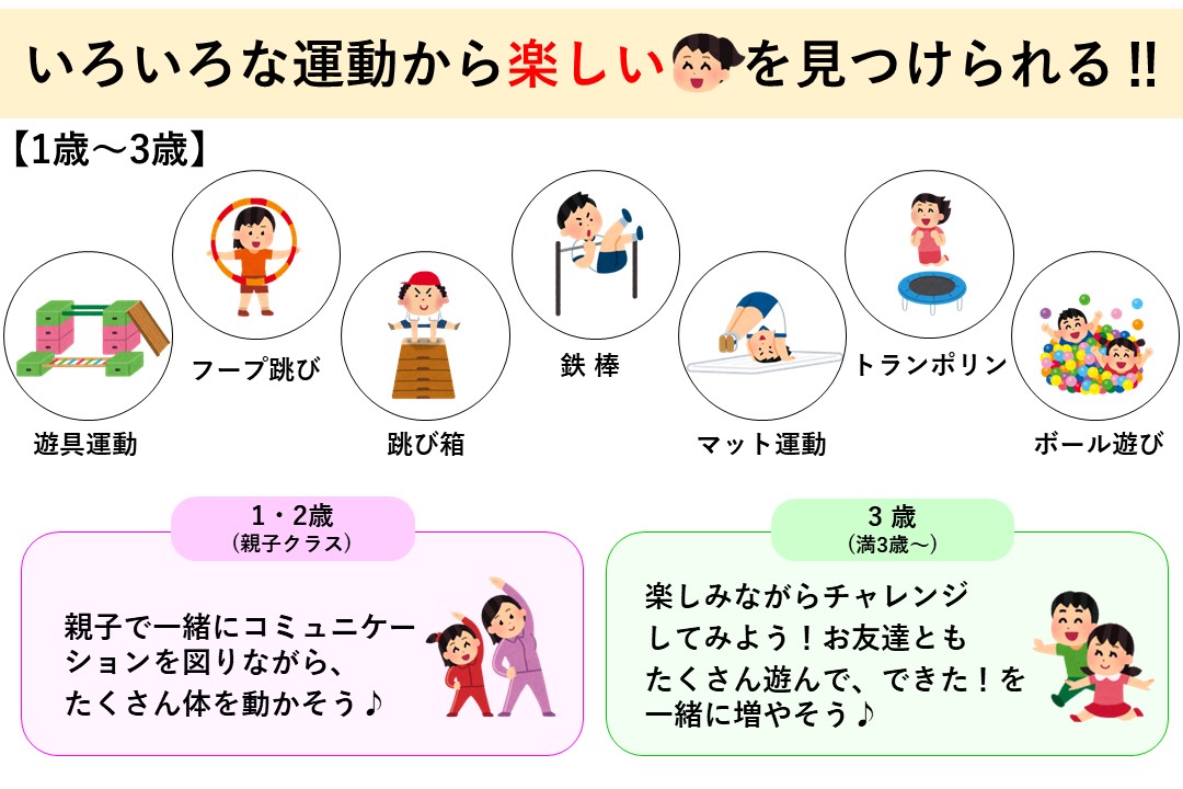 【ジュニア体育】　体験募集中‼